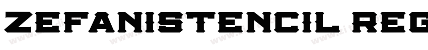 ZefaniStencil Regula字体转换
